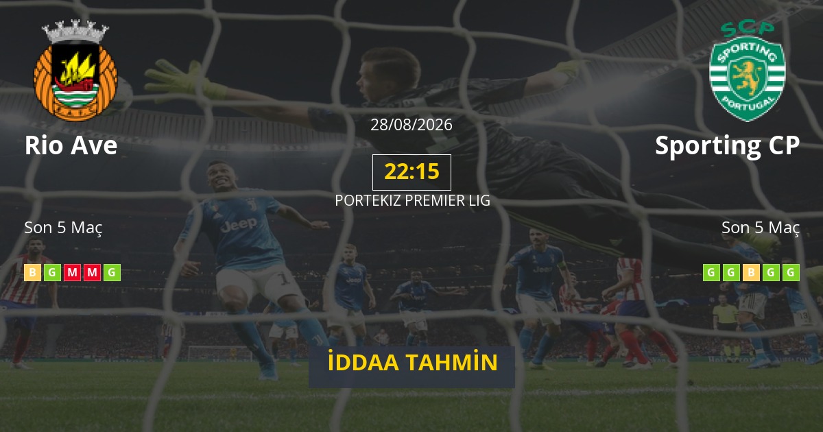 Rio Ave Sporting CP İddaa Maç Tahmini 28 Ağustos 2026