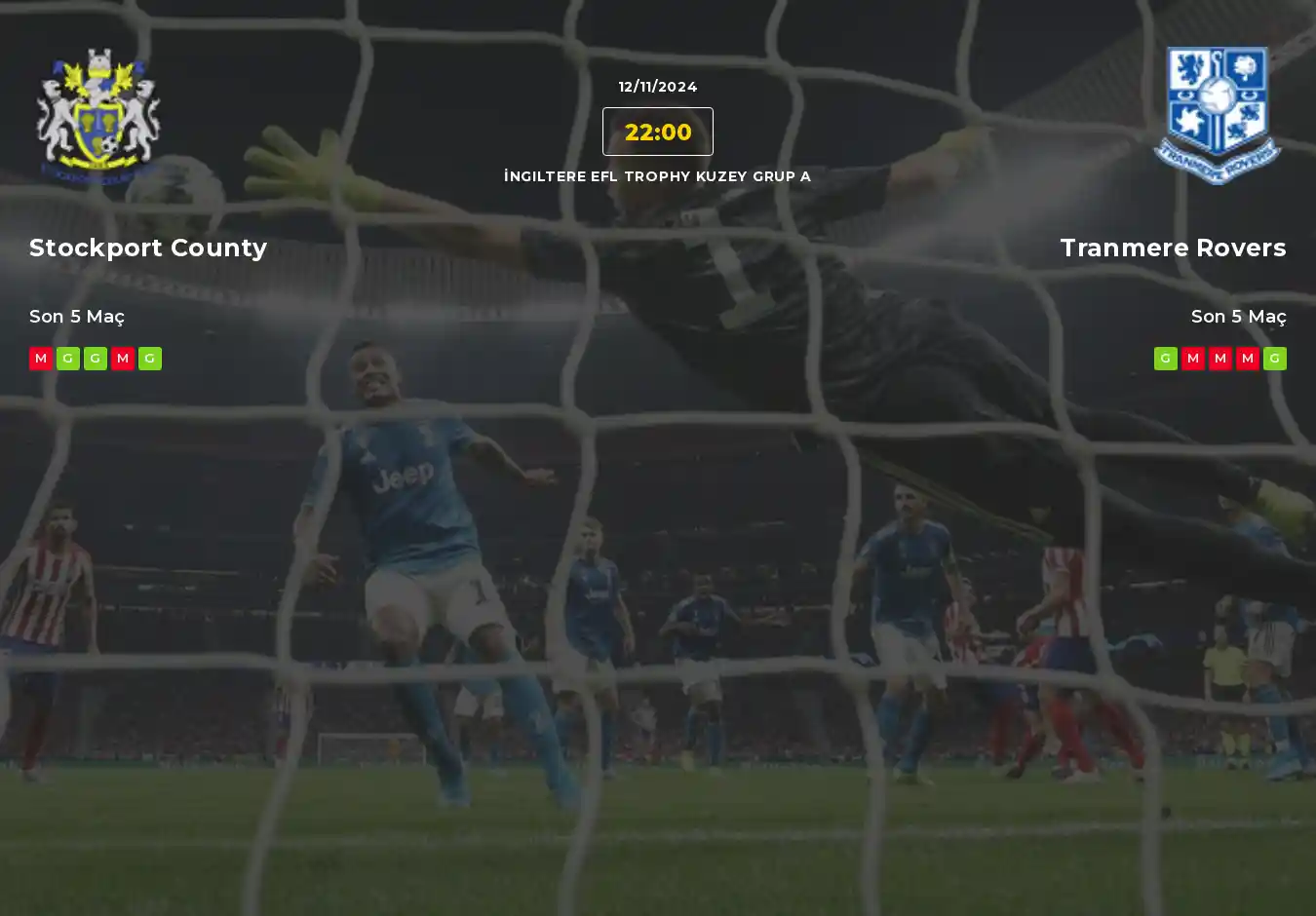 Stockport County Tranmere Rovers İddaa Maç Tahmini 12 Kasım 2024