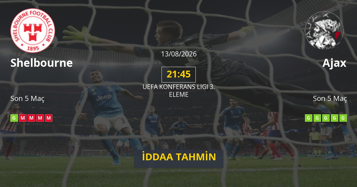 Shelbourne Ajax İddaa Maç Tahmini 13 Ağustos 2026