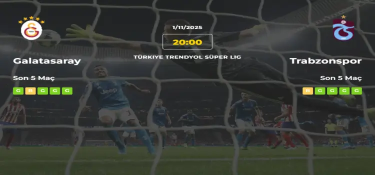 Galatasaray Trabzonspor İddaa Maç Tahmini 1 Kasım 2025