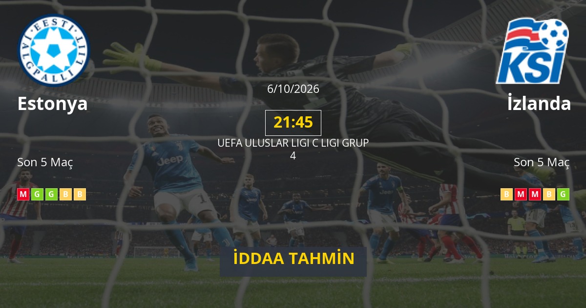 Estonya İzlanda İddaa Maç Tahmini 06 Ekim 2026