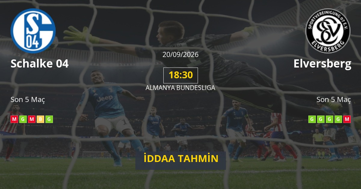 Schalke 04 Elversberg İddaa Maç Tahmini 20 Eylül 2026