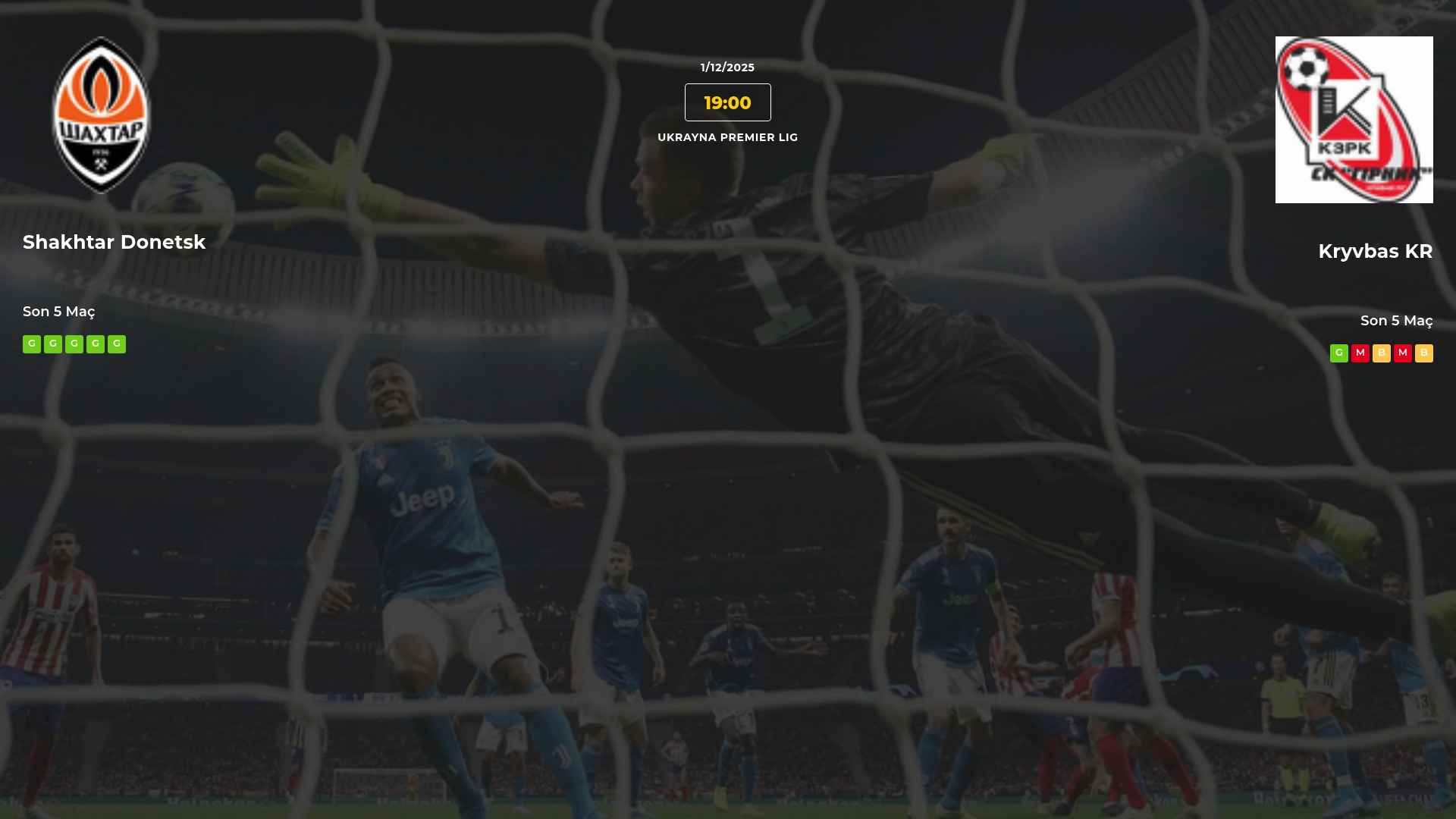 Shakhtar Donetsk Kryvbas KR İddaa Maç Tahmini 01 Aralık 2025