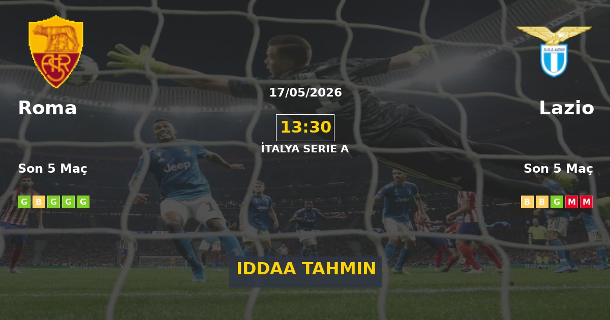 Roma Lazio İddaa Maç Tahmini 17 Mayıs 2026