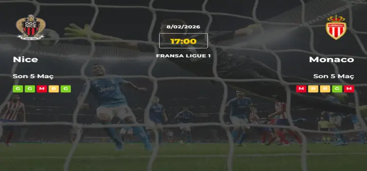 Nice Monaco İddaa Maç Tahmini 8 Şubat 2026