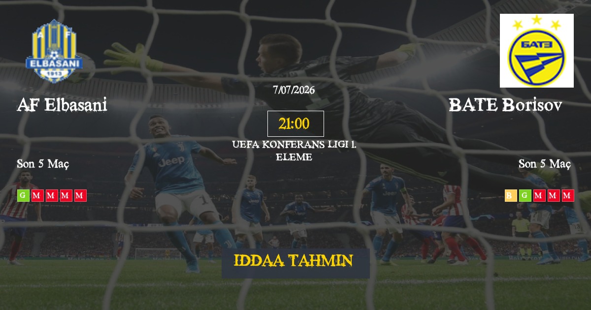 AF Elbasani BATE Borisov İddaa Maç Tahmini 07 Temmuz 2026