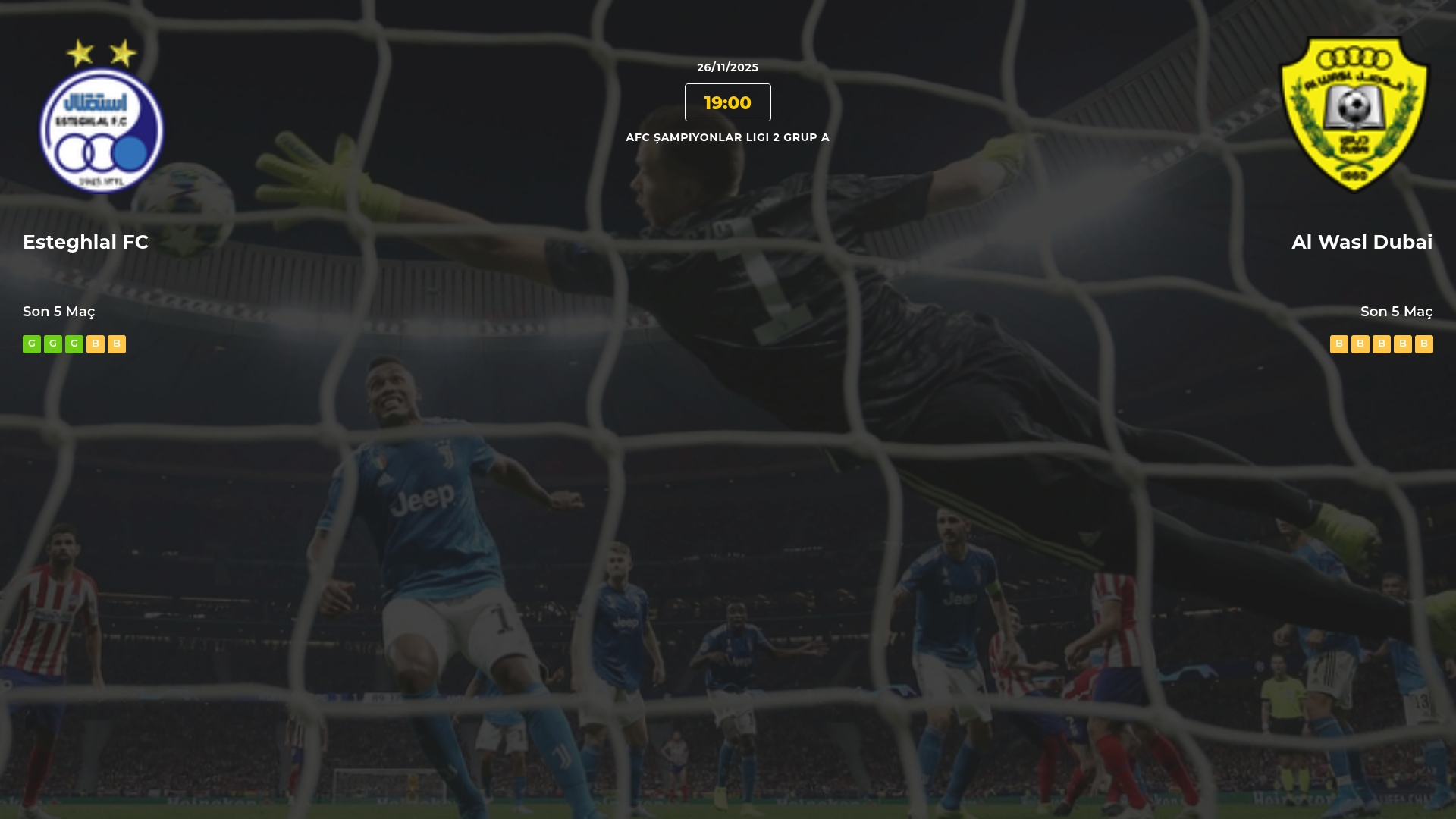 Esteghlal FC Al Wasl Dubai İddaa Maç Tahmini 26 Kasım 2025