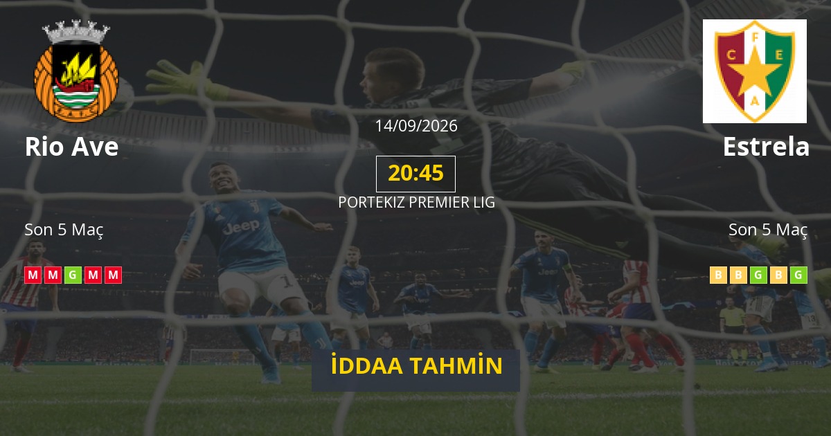Rio Ave Estrela İddaa Maç Tahmini 14 Eylül 2026