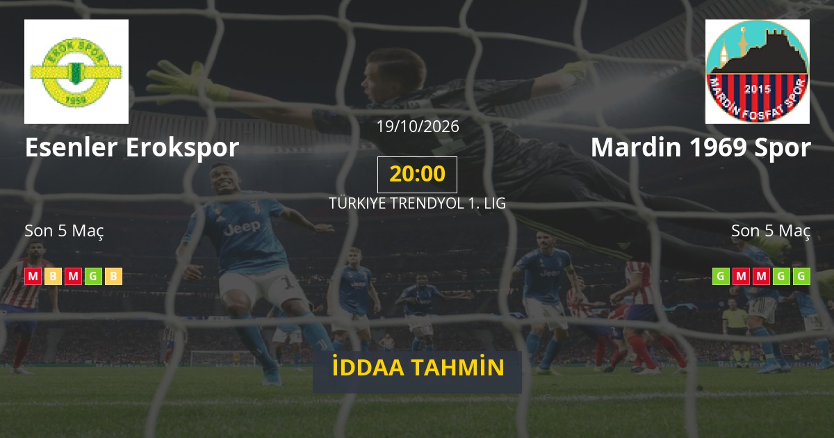 Esenler Erokspor Mardin 1969 Spor İddaa Maç Tahmini 19 Ekim 2026