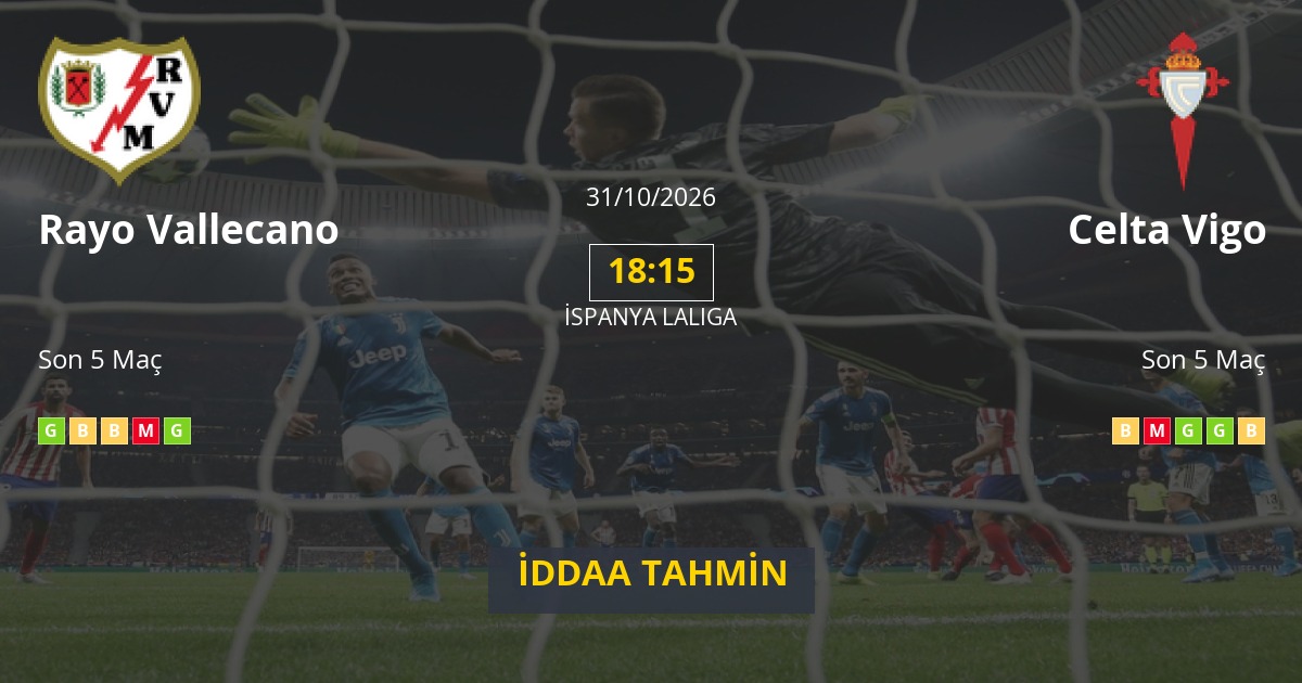 Rayo Vallecano Celta Vigo İddaa Maç Tahmini 31 Ekim 2026