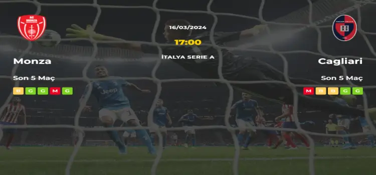 Monza Cagliari İddaa Maç Tahmini 16 Mart 2024