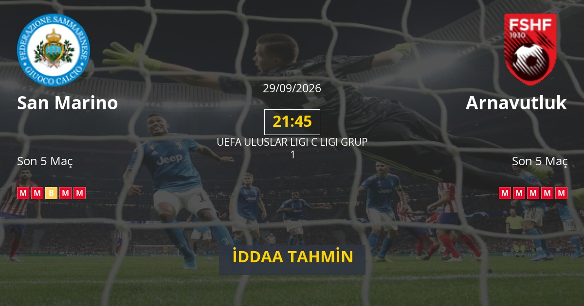 San Marino Arnavutluk İddaa Maç Tahmini 29 Eylül 2026