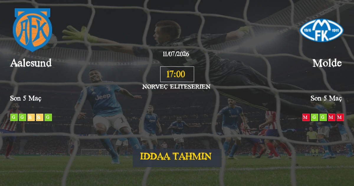 Aalesund Molde İddaa Maç Tahmini 11 Temmuz 2026