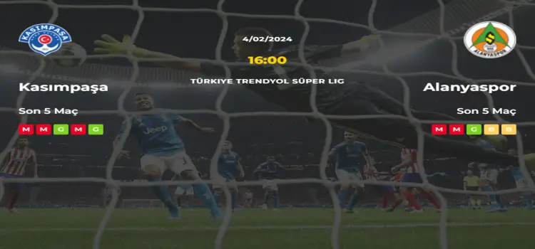 Kasımpaşa Alanyaspor İddaa Maç Tahmini 4 Şubat 2024