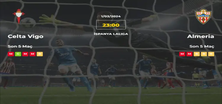 Celta Vigo Almeria İddaa Maç Tahmini 1 Mart 2024