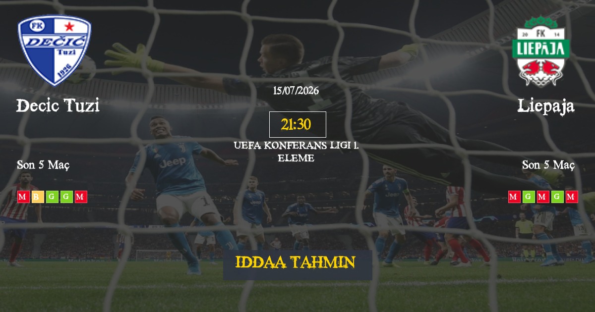 Decic Tuzi Liepaja İddaa Maç Tahmini 15 Temmuz 2026