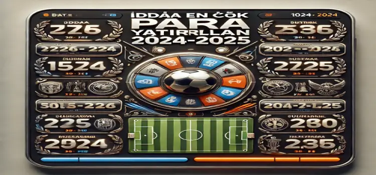 İddaa En Çok Para Yatırılan Maçlar 2024-2025