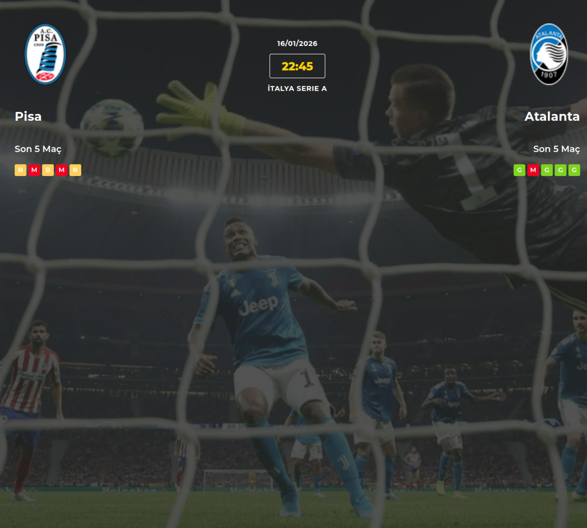 Pisa Atalanta İddaa Maç Tahmini 16 Ocak 2026