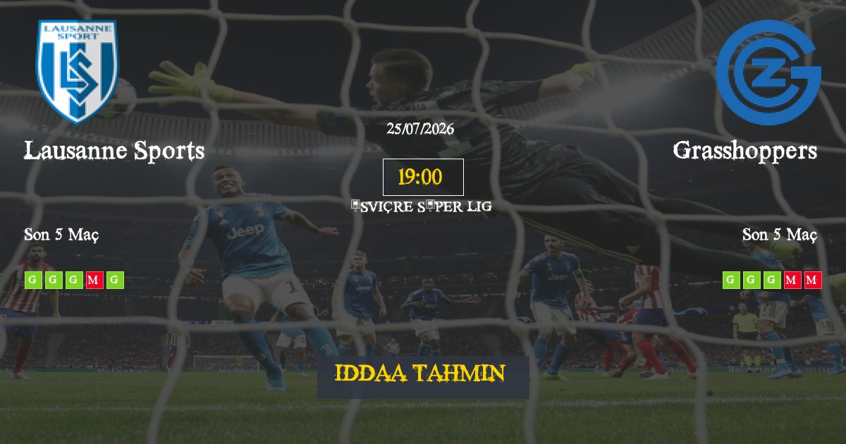 Lausanne Sports Grasshoppers İddaa Maç Tahmini 25 Temmuz 2026