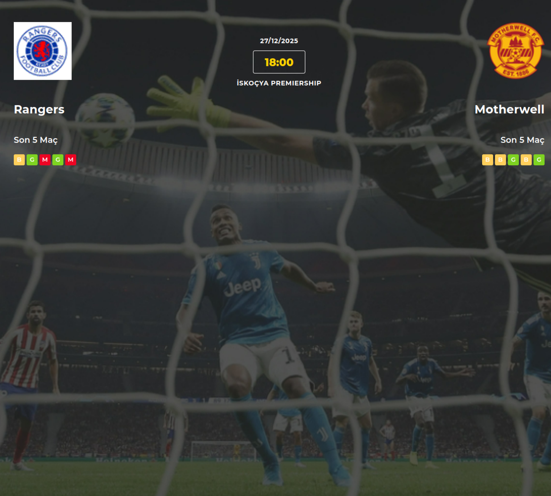 Rangers Motherwell İddaa Maç Tahmini 27 Aralık 2025