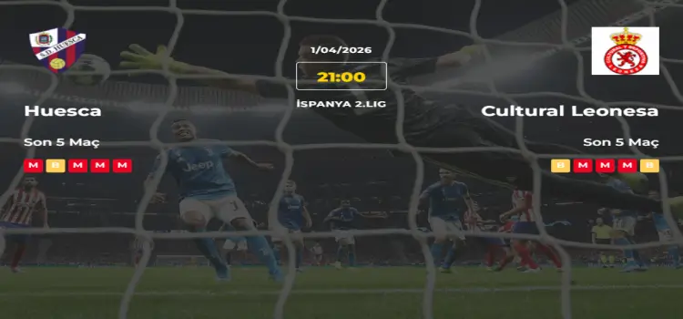 Huesca Cultural Leonesa İddaa Maç Tahmini 1 Nisan 2026