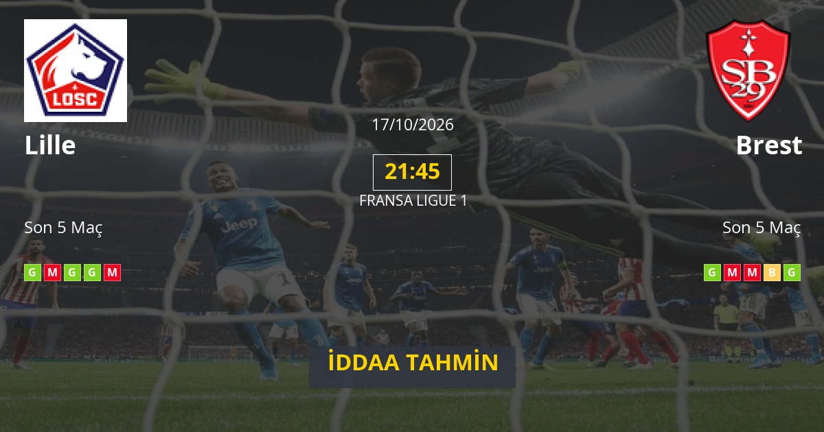 Lille Brest İddaa Maç Tahmini 17 Ekim 2026