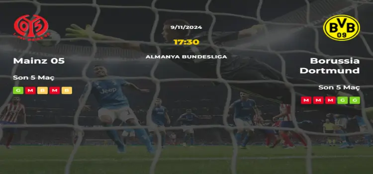 Mainz Borussia Dortmund İddaa Maç Tahmini 9 Kasım 2024