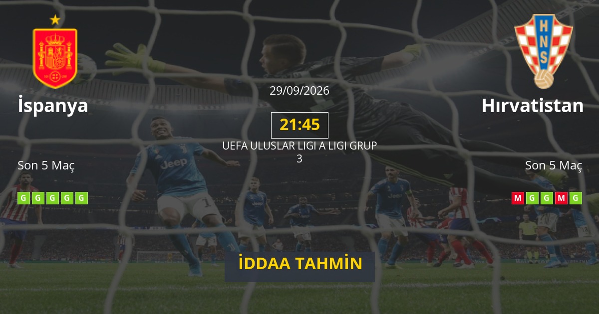 İspanya Hırvatistan İddaa Maç Tahmini 29 Eylül 2026