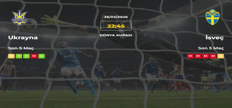 Ukrayna İsveç İddaa Maç Tahmini 26 Mart 2026