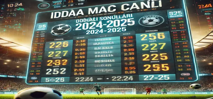 İddaa Maç Canlı Sonuçları 2024-2025
