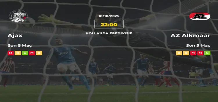 Ajax AZ Alkmaar İddaa Maç Tahmini 18 Ekim 2025