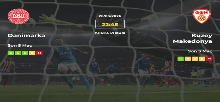 Danimarka Kuzey Makedonya İddaa Maç Tahmini 26 Mart 2026