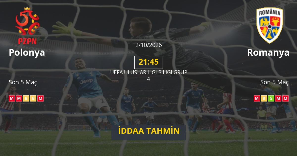 Polonya Romanya İddaa Maç Tahmini 02 Ekim 2026