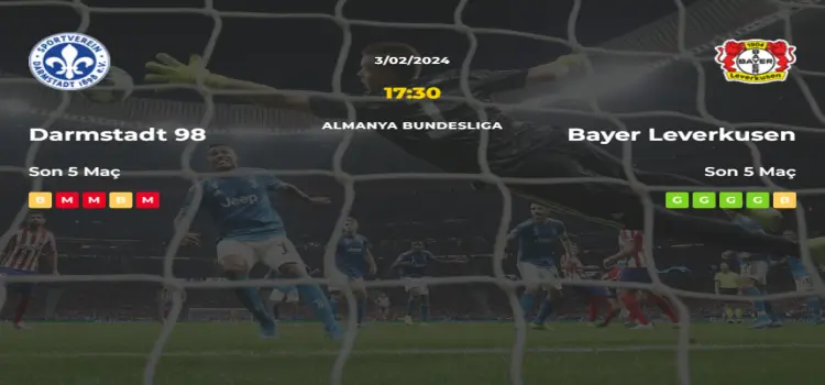 Darmstadt Bayer Leverkusen İddaa Maç Tahmini 3 Şubat 2024