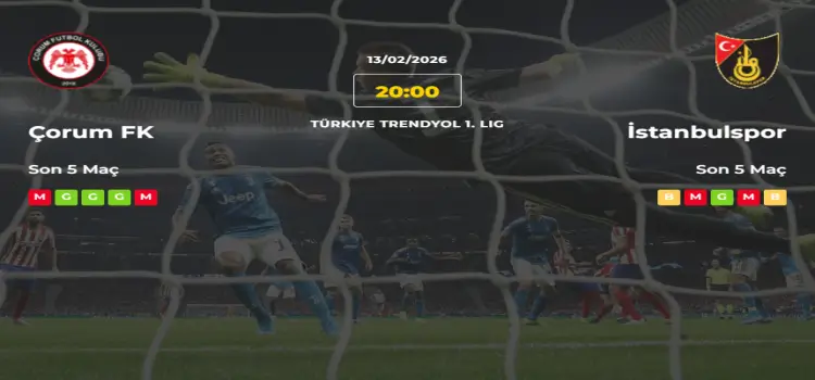 Çorumspor İstanbulspor İddaa Maç Tahmini 13 Şubat 2026