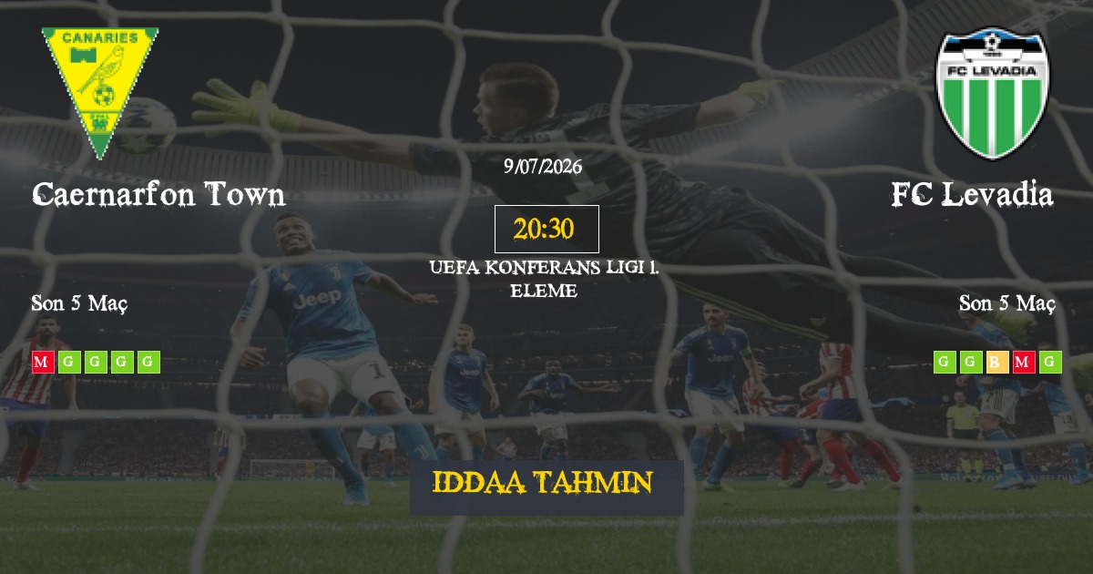 Caernarfon Town FC Levadia İddaa Maç Tahmini 09 Temmuz 2026