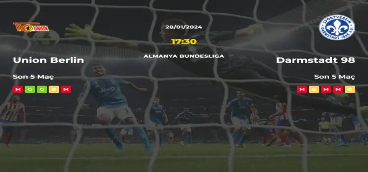 Union Berlin Darmstadt İddaa Maç Tahmini 28 Ocak 2024