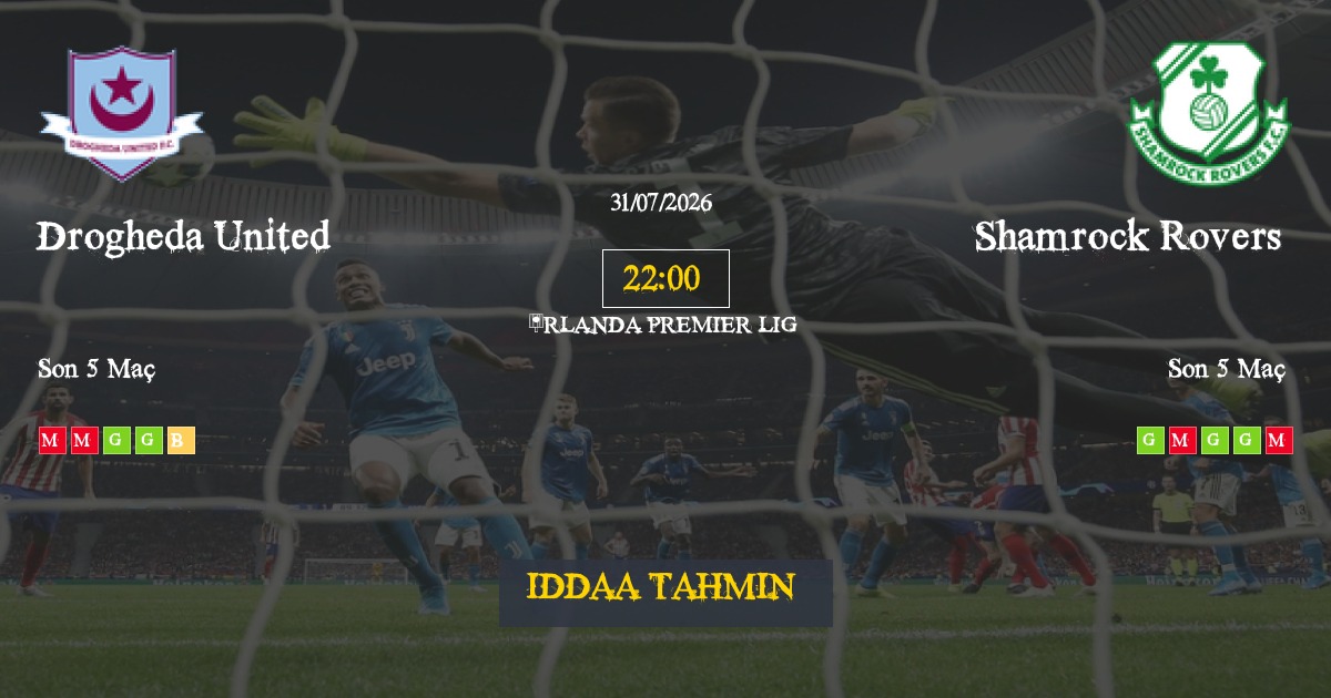 Drogheda United Shamrock Rovers İddaa Maç Tahmini 31 Temmuz 2026