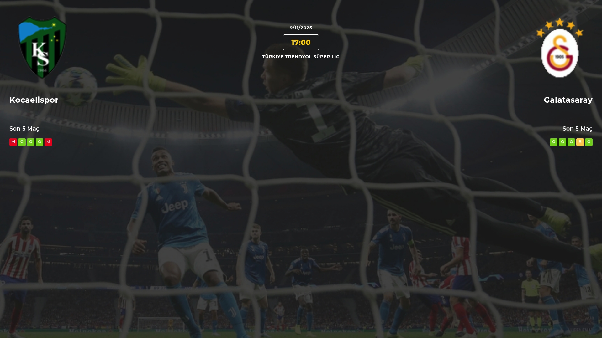 Kocaelispor Galatasaray İddaa Maç Tahmini 09 Kasım 2025
