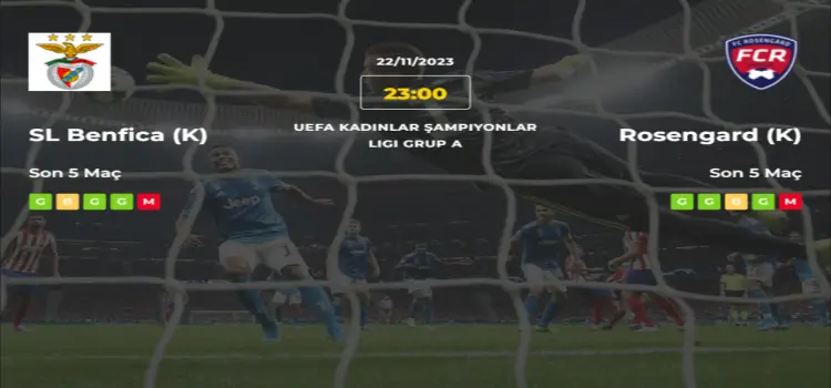 Benfica Rosengard İddaa Maç Tahmini 22 Kasım 2023