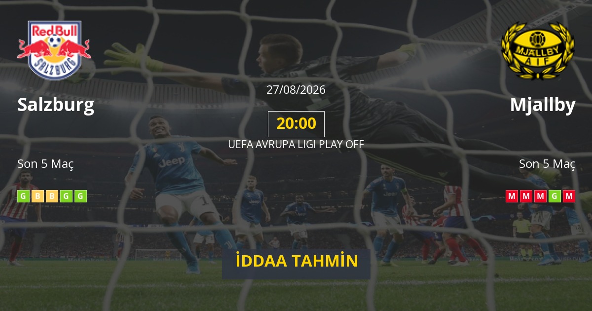 Salzburg Mjallby İddaa Maç Tahmini 27 Ağustos 2026