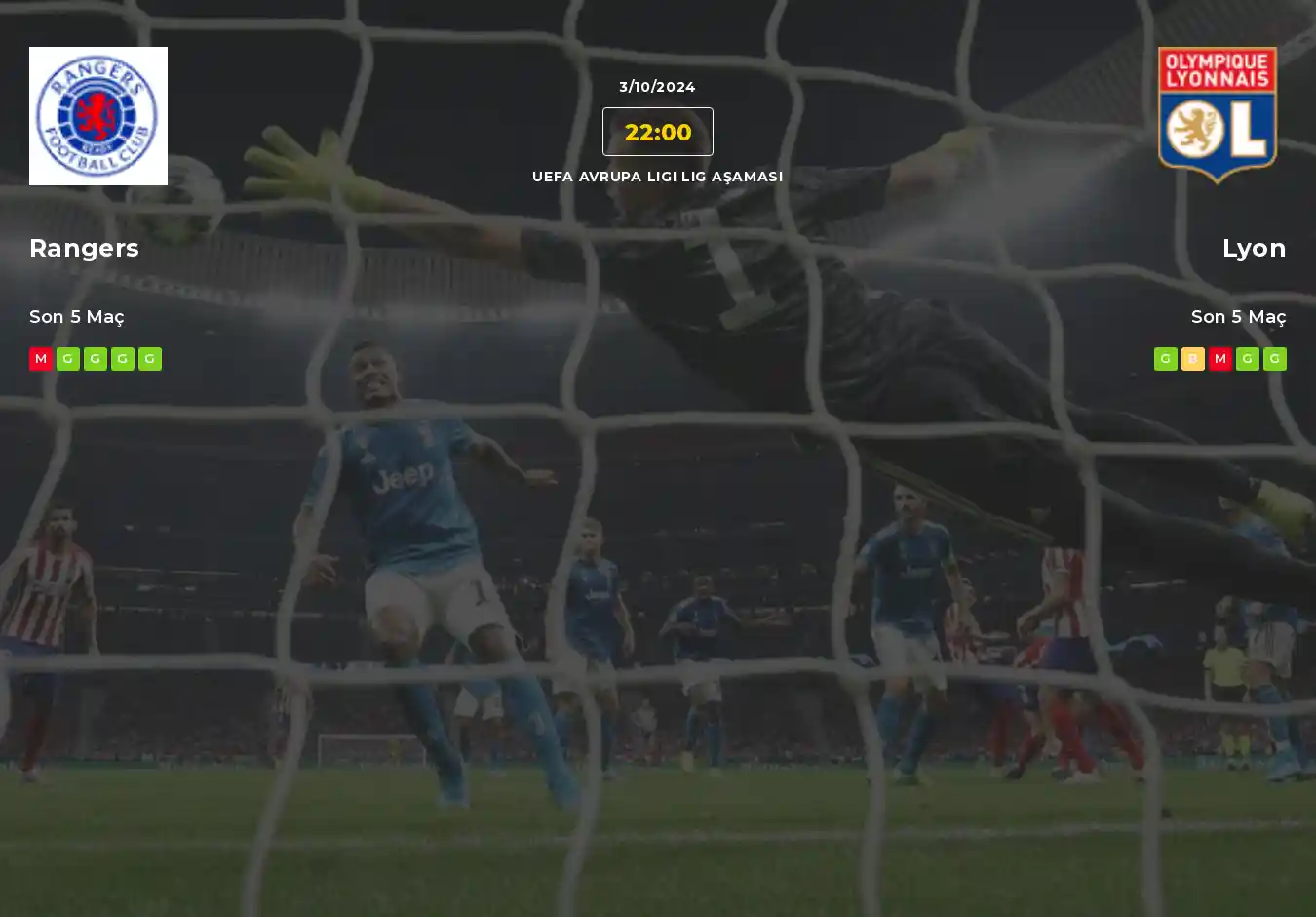 Rangers Lyon İddaa Maç Tahmini 03 Ekim 2024