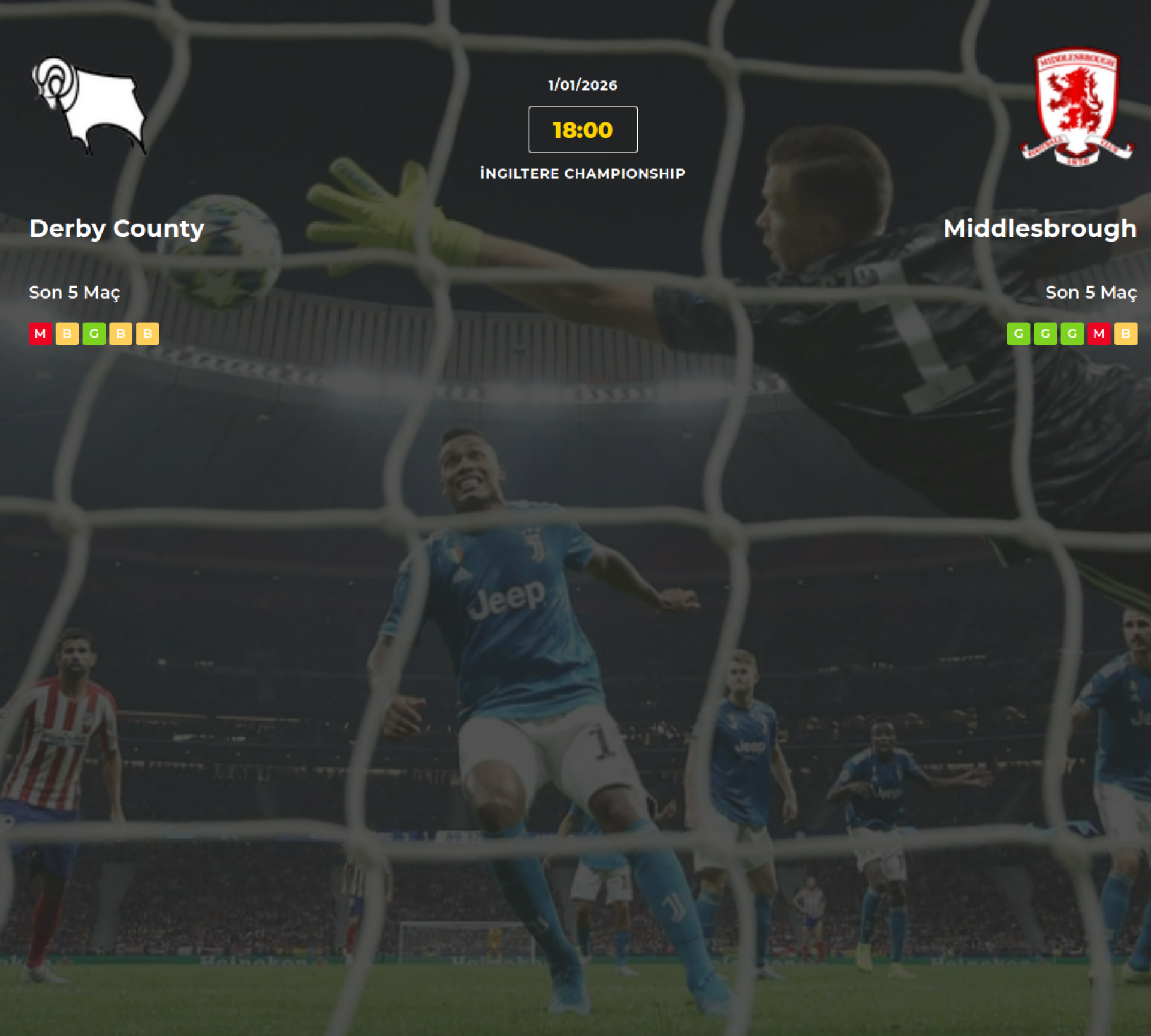 Derby County Middlesbrough İddaa Maç Tahmini 01 Ocak 2026