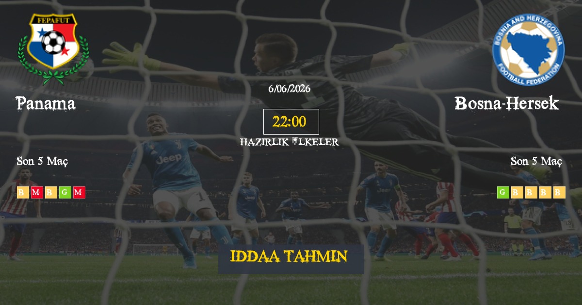 Panama Bosna-Hersek İddaa Maç Tahmini 06 Haziran 2026