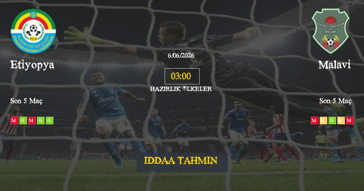 Etiyopya Malavi İddaa Maç Tahmini 06 Haziran 2026