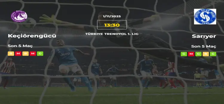 Keçiörengücü Sarıyer İddaa Maç Tahmini 1 Kasım 2025
