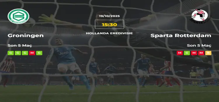 Groningen Sparta Rotterdam İddaa Maç Tahmini 19 Ekim 2025