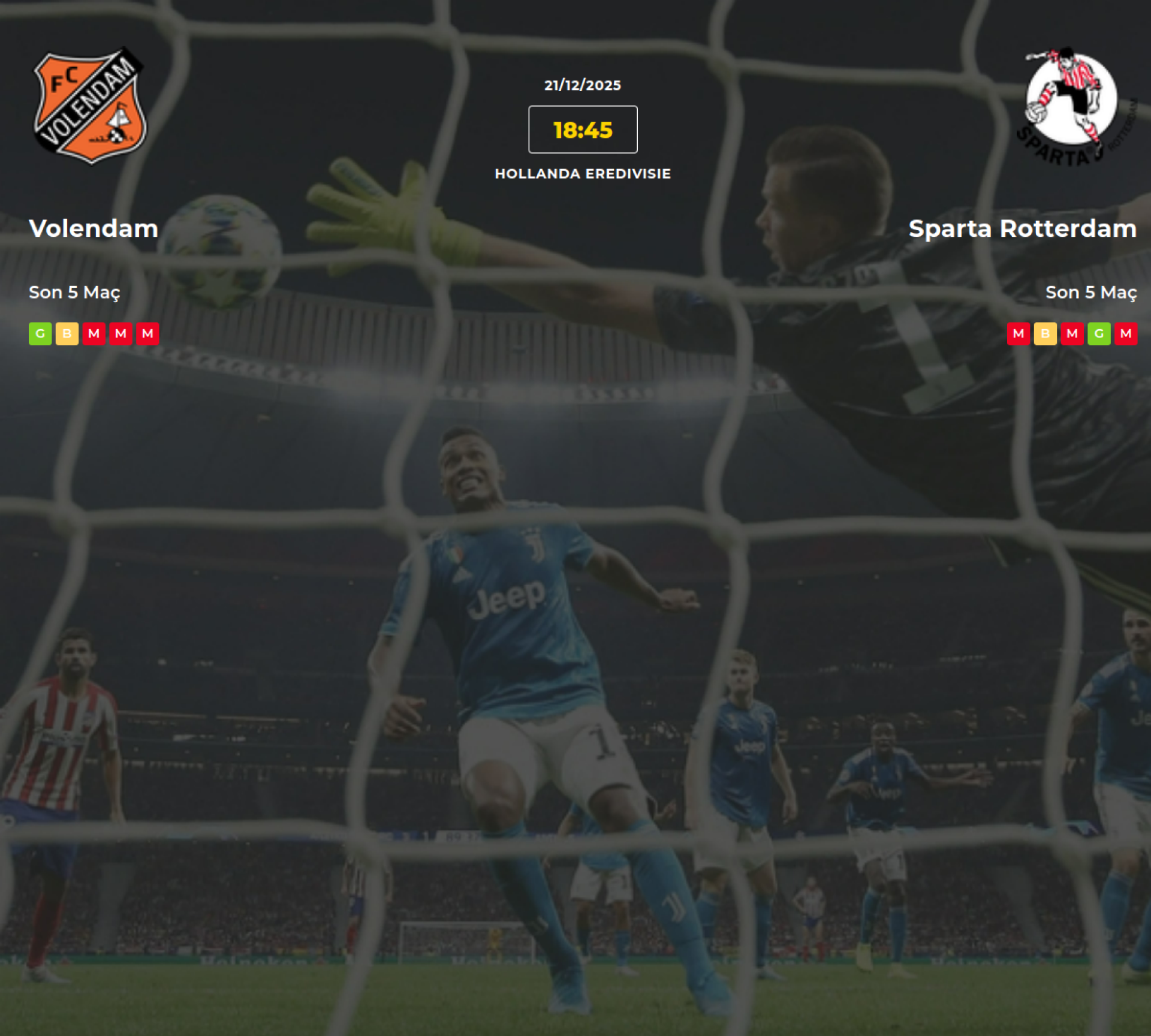 Volendam Sparta Rotterdam İddaa Maç Tahmini 21 Aralık 2025