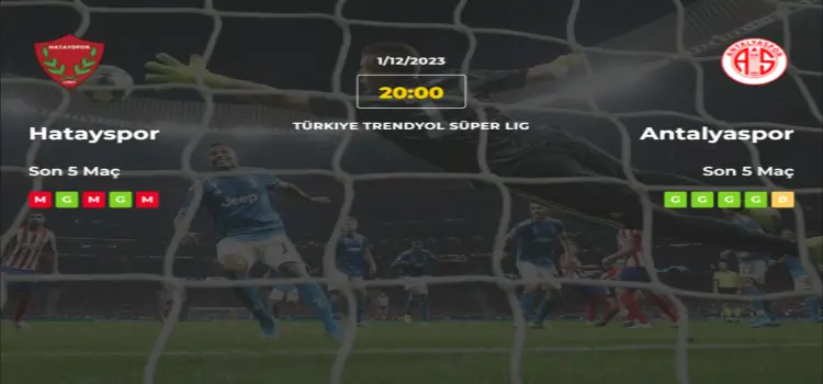 Hatayspor Antalyaspor İddaa Maç Tahmini 1 Aralık 2023