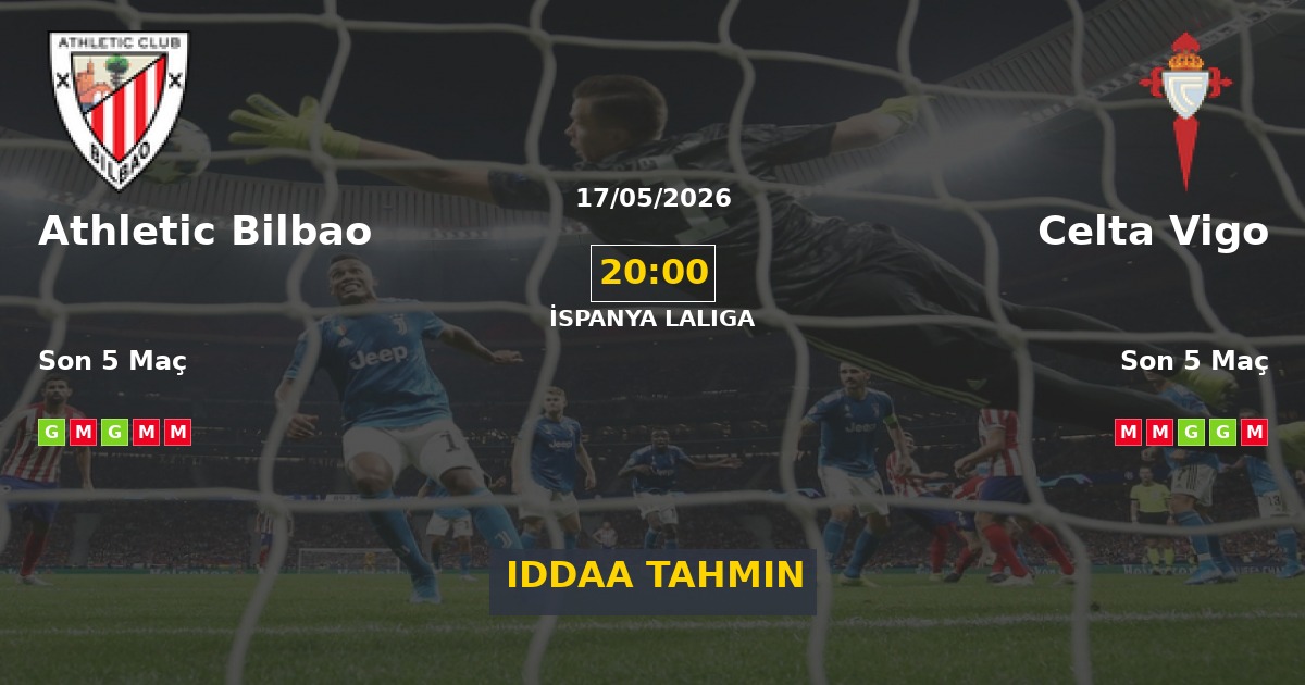 Athletic Bilbao Celta Vigo İddaa Maç Tahmini 17 Mayıs 2026